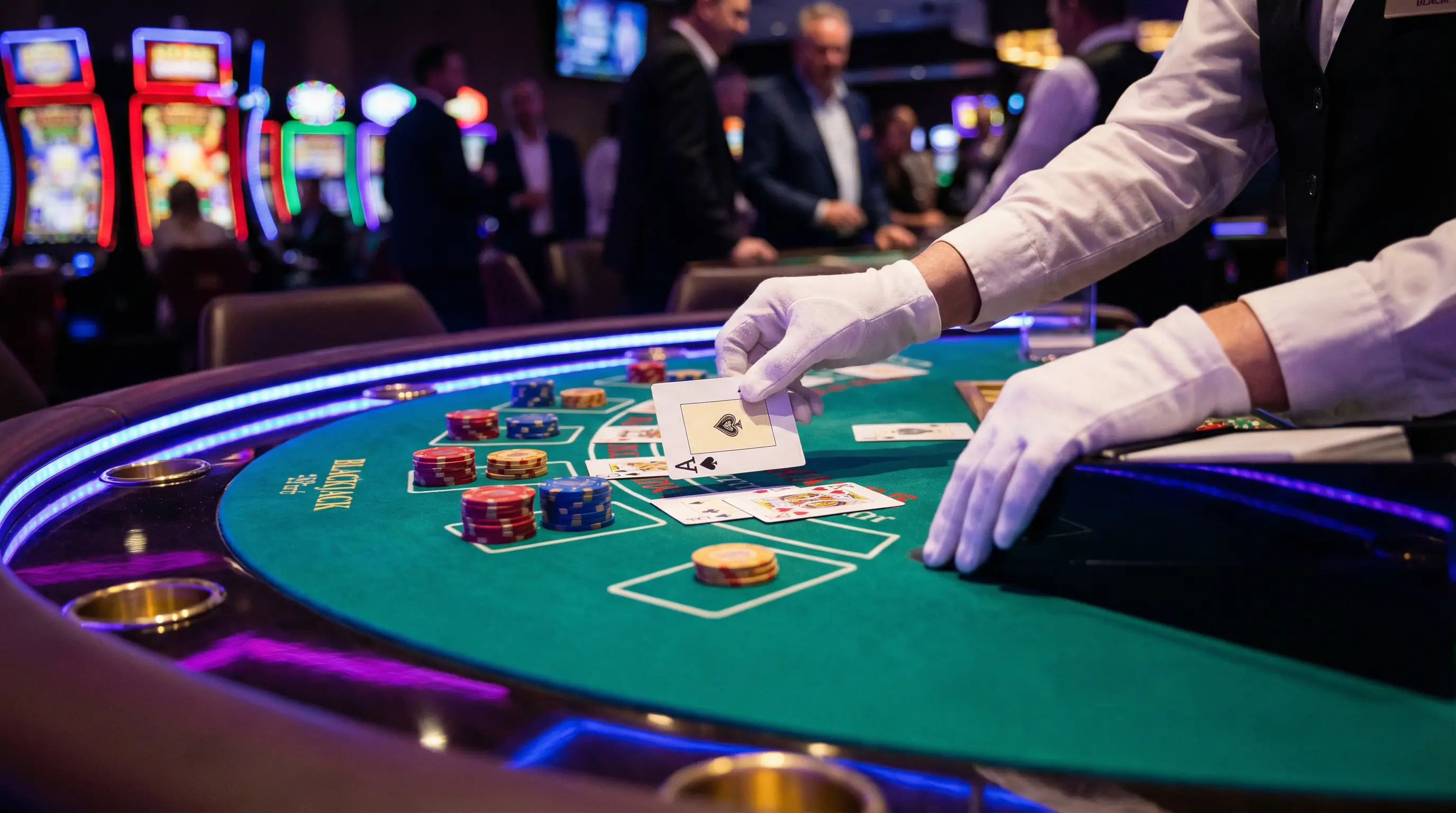 Mesa Blackjack Cartas Fichas México